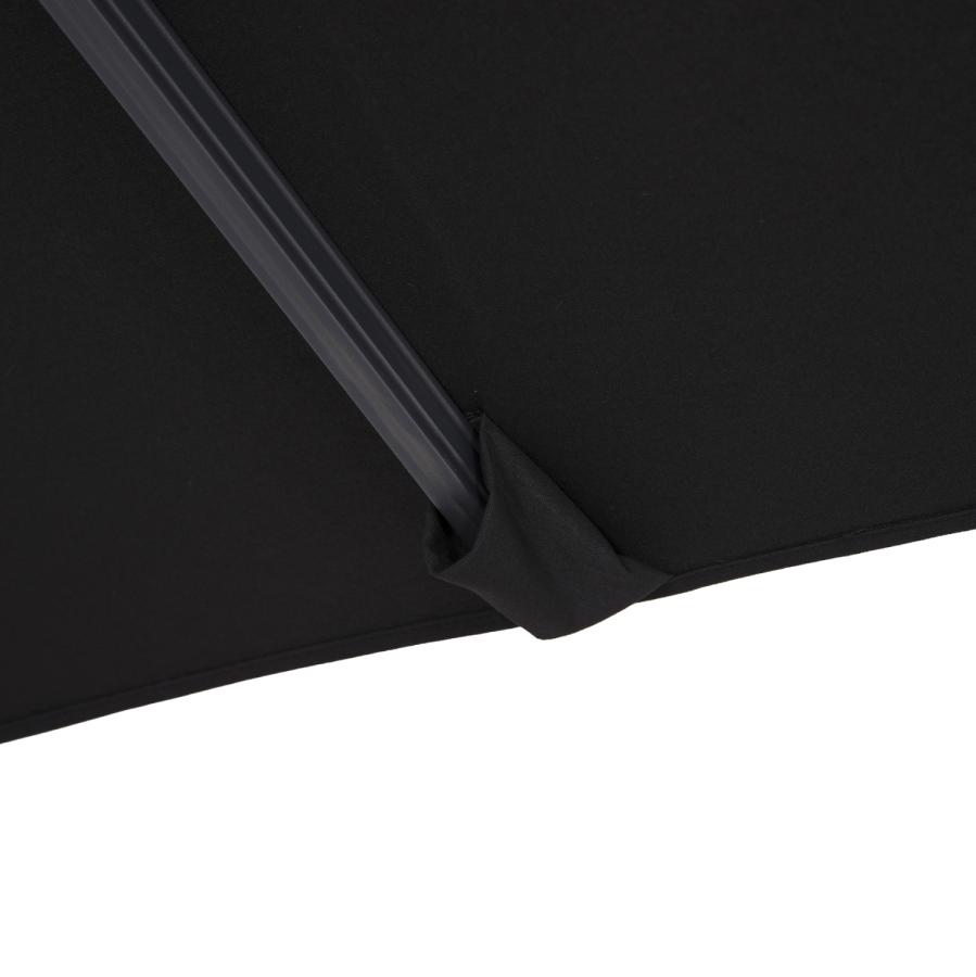 ΟΜΠΡΕΛΑ SHADER HM6025.03 ALU ΕΠΑΓΓΕΛΜΑΤΙΚΗ ΚΡΕΜΑΣΤΗ 3X3 360 ΜΟΙΡΩΝ ME ΜΑΥΡΟ ΑΚΡΥΛΙΚΟ ΠΑΝΙ