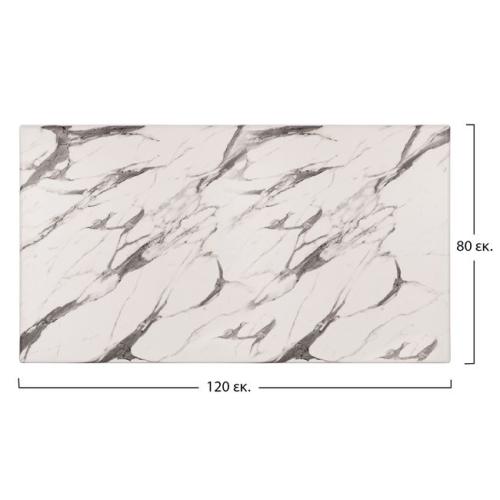 ΕΠΙΦΑΝΕΙΑ ΤΡΑΠΕΖΙΟΥ WERZALIT 120Χ80Χ3.5εκ. MARBLE WHITE-GREY 5657 HM5630.11