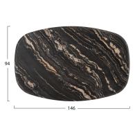 ΕΠΙΦΑΝΕΙΑ ΤΡΑΠΕΖΙΟΥ 5787 WERZALIT HM5916.15 BLACK GOLD MARBLE 146X94 εκ.