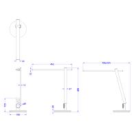 ΦΩΤΙΣΤΙΚΟ ΓΡΑΦΕΙΟΥ LED BLAIN PRO HM4445.08 ΑΣΗΜΙ ΧΡΩΜΑ Φ19x49,9Υεκ.