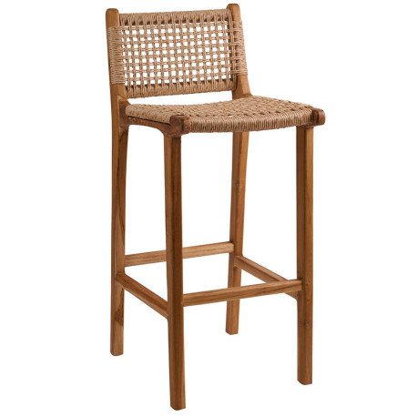 Dorin-S Σκαμπώ Bar Teak 41x54x65/90εκ