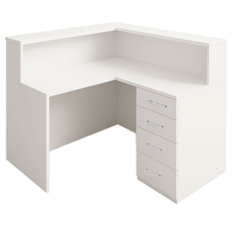 Γωνιακή Reception D6532 Μελαμίνης 160x160x70x76/120εκ