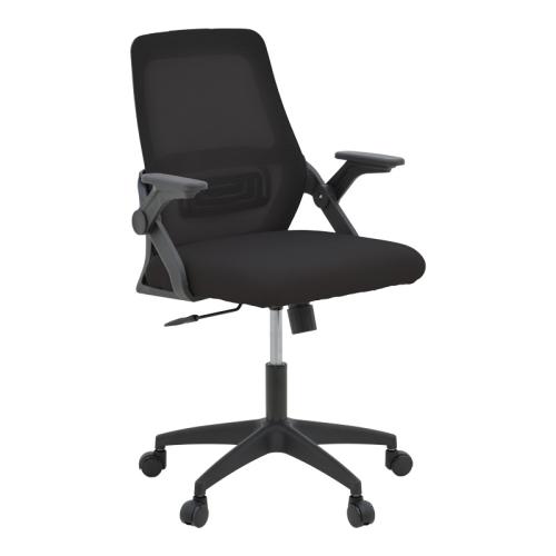 Καρέκλα γραφείου Reji pakoworld mesh ύφασμα μαύρο 58x60x89-99εκ