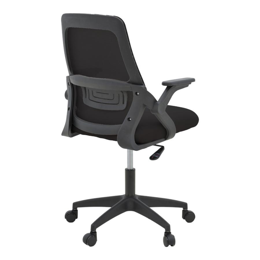 Καρέκλα γραφείου Reji pakoworld mesh ύφασμα μαύρο 58x60x89-99εκ