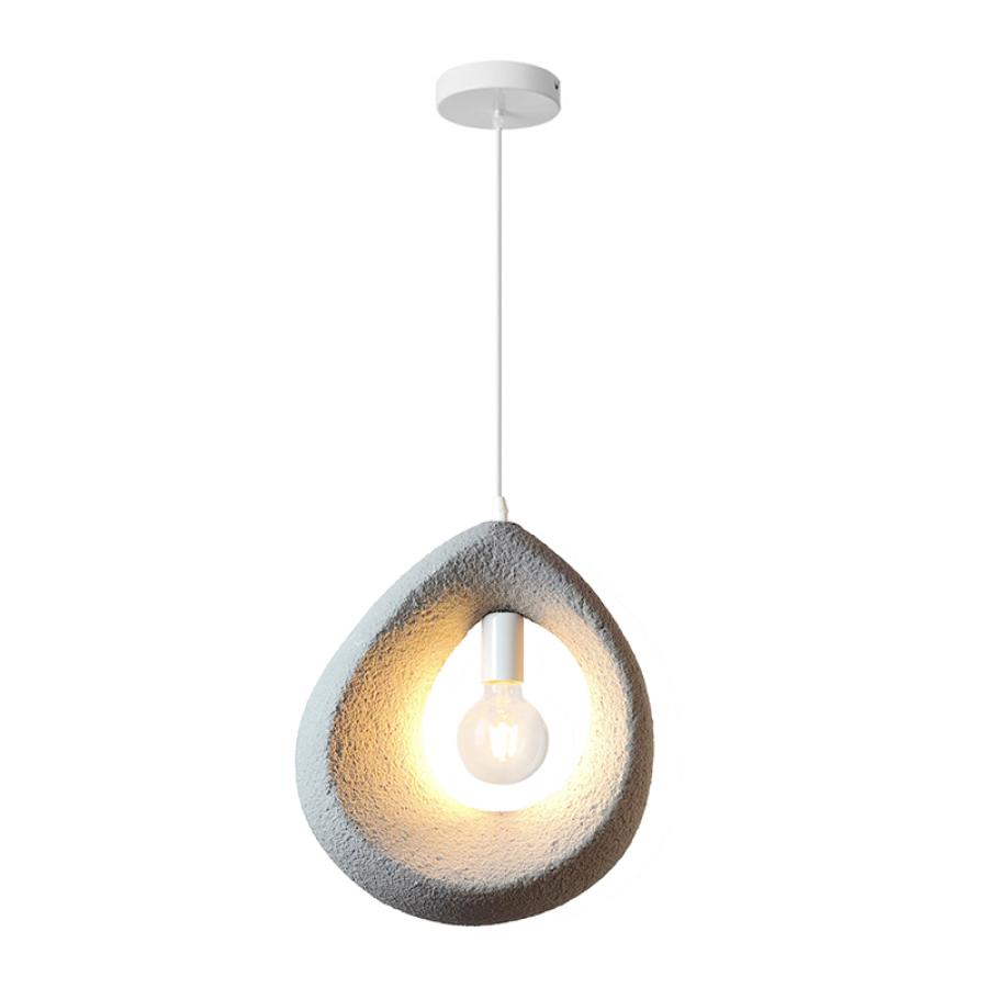 Φωτιστικό οροφής Ferclyn pakoworld E27 ps σε ανοιχτό γκρι 32x24x35εκ