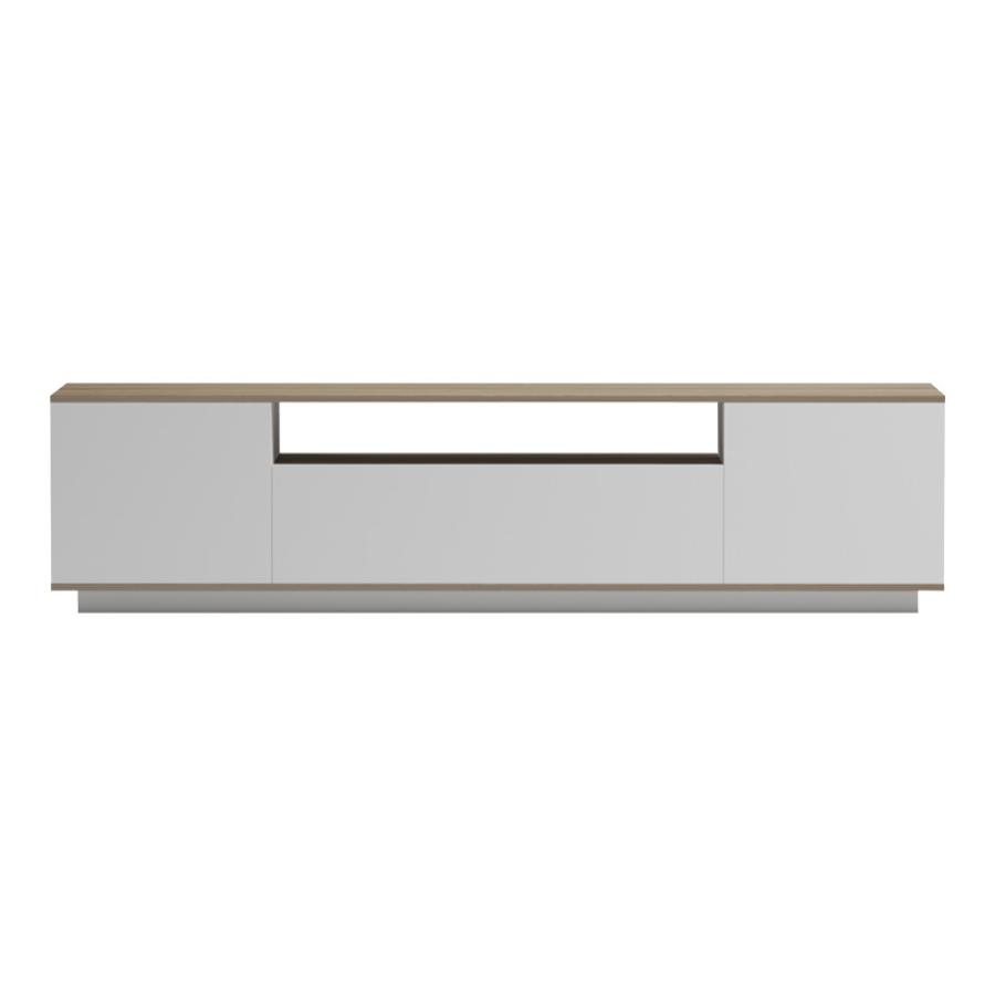 Έπιπλο τηλεόρασης Winey pakoworld σε sonoma-λευκή απόχρωση 180x44.5x44.5εκ