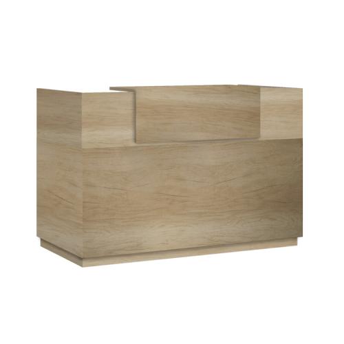 Γραφείο reception Lotus pakoworld σε χρώμα φυσικό 140x70x110εκ