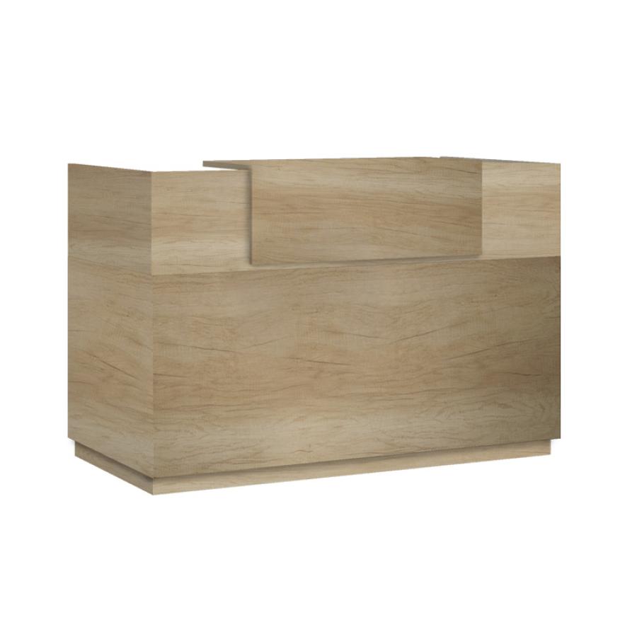 Γραφείο reception Lotus pakoworld σε χρώμα φυσικό 140x70x110εκ
