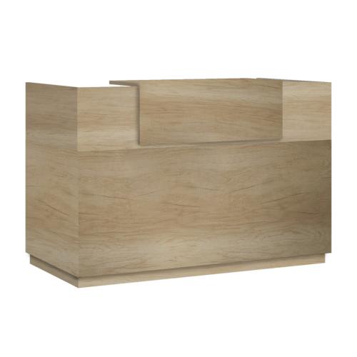 Γραφείο reception Lotus pakoworld σε χρώμα φυσικό 180x70x110εκ