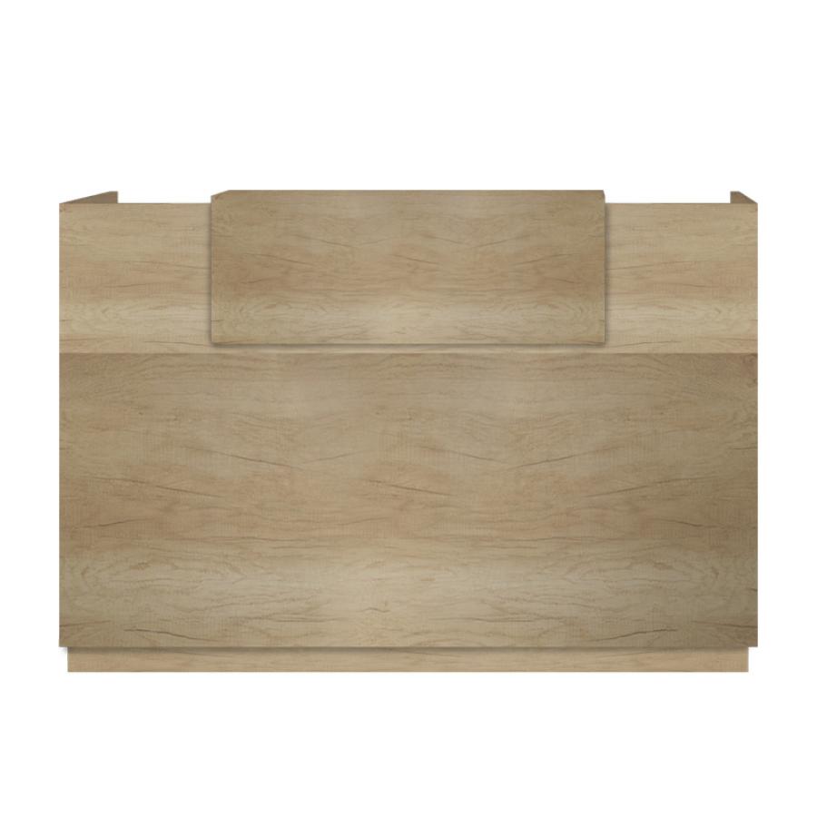 Γραφείο reception Lotus pakoworld σε χρώμα φυσικό 180x70x110εκ