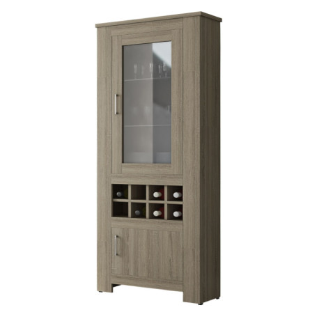 Βιτρίνα Ξύλινη Με Τζάμι 72x40x200εκ