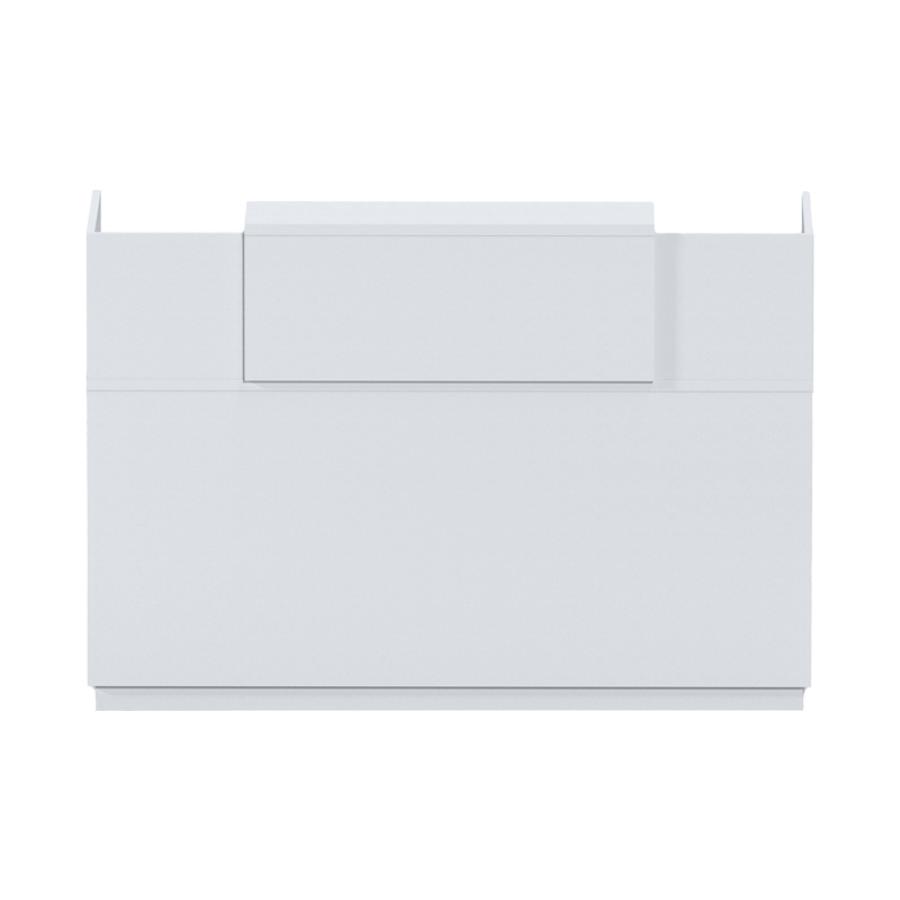 Γραφείο reception Lotus pakoworld σε λευκή απόχρωση  140x70x110εκ
