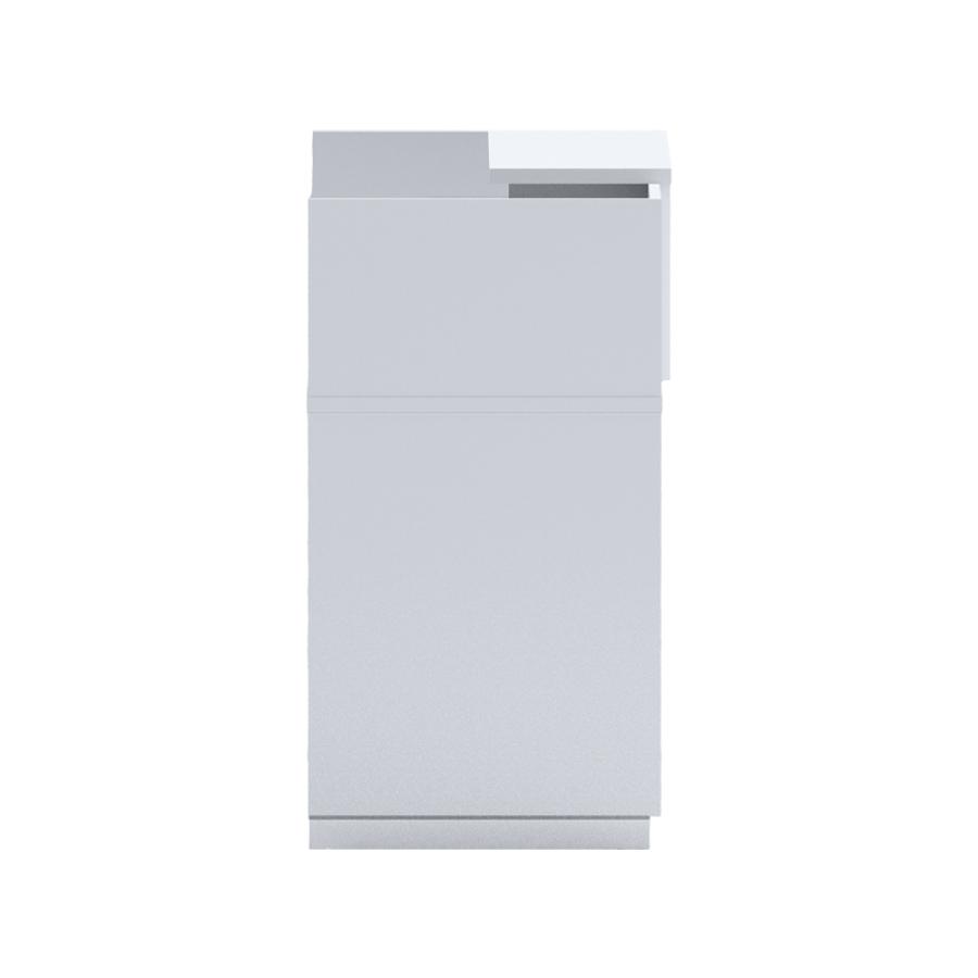 Γραφείο reception Lotus pakoworld σε λευκή απόχρωση  140x70x110εκ