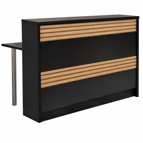 Reception D6548 Μελαμίνης 120x30/75x75/118εκ