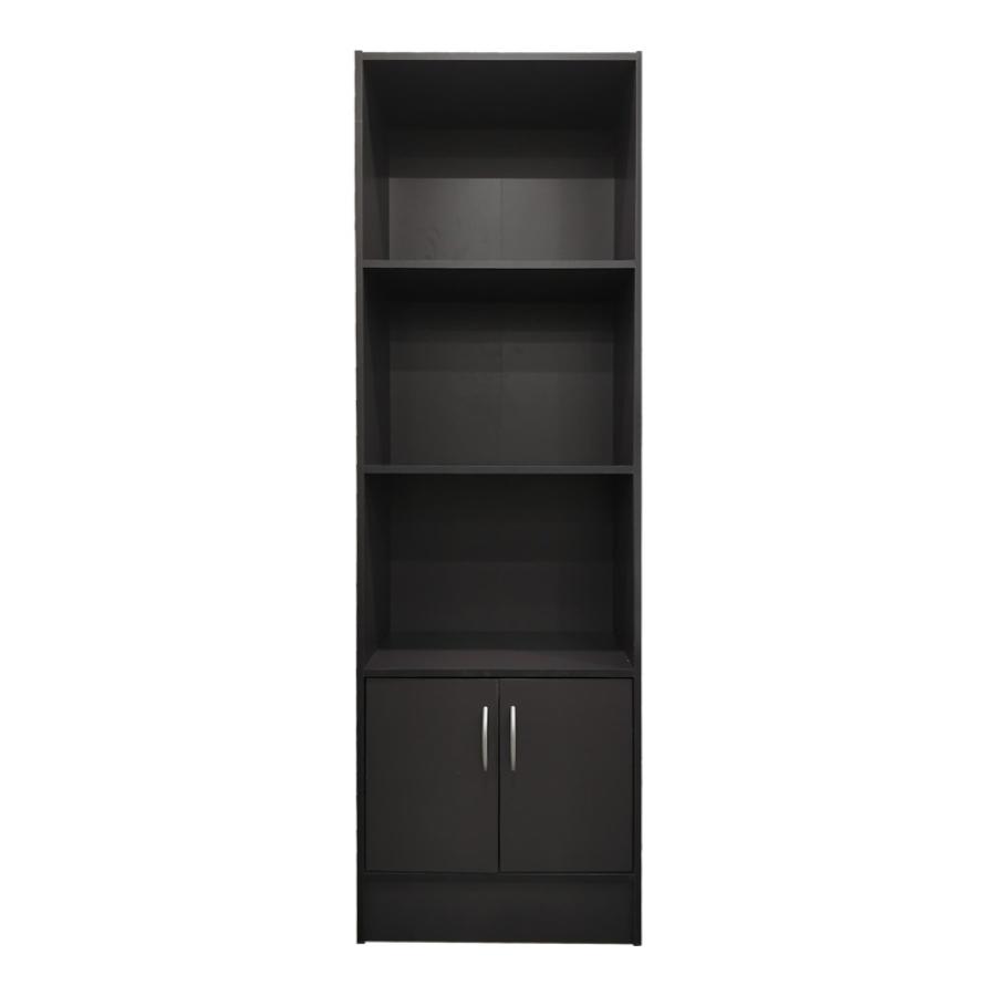 Βιβλιοθήκη Tekaro I pakoworld σε ανθρακί απόχρωση 57x33x180εκ
