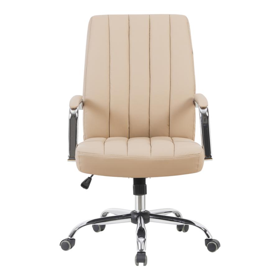 Καρέκλα γραφείου διευθυντή Mido pakoworld pu cappuccino 58x71x100-106εκ