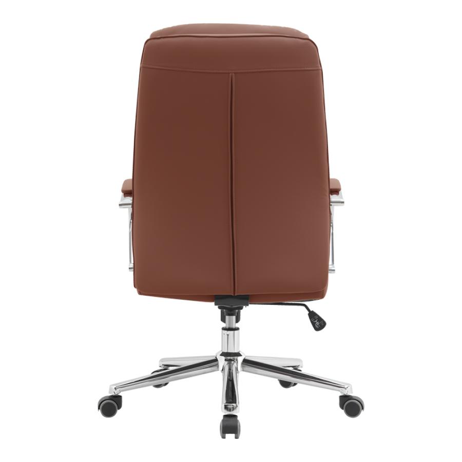 Καρέκλα γραφείου διευθυντή Normie pakoworld pu καφέ 58x65x103-111εκ