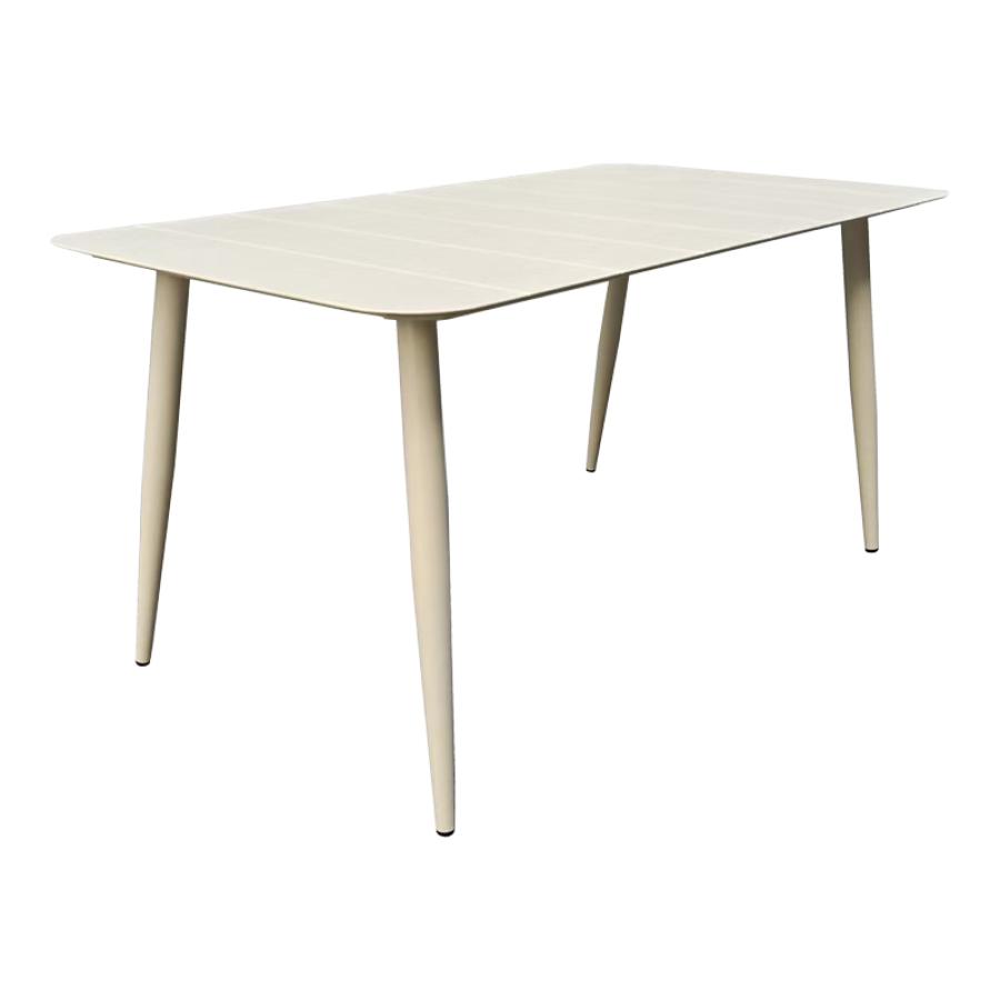 Τραπέζι Vista pakoworld αλουμίνιο σε μπεζ απόχρωση 150x80x72εκ