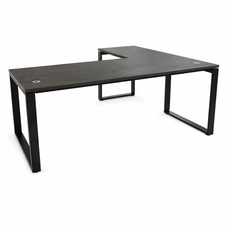 Γραφείο Γωνία Μεταλλικό Μελαμίνη 160x130x74εκ