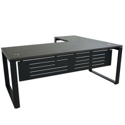 Γραφείο Γωνία Μεταλλικό Μελαμίνη 160x130x74εκ