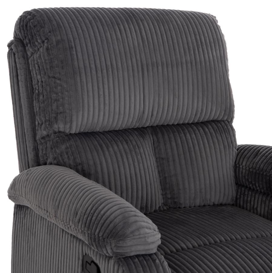 ΠΟΛΥΘΡΟΝΑ RELAX DIONI HM3296.11 ΓΚΡΙ ΡΙΓΕ ΥΦΑΣΜΑ 85x90x100Υεκ.