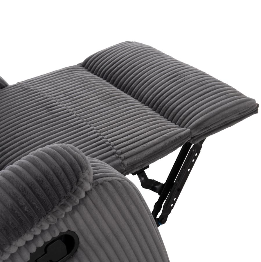 ΠΟΛΥΘΡΟΝΑ RELAX DIONI HM3296.11 ΓΚΡΙ ΡΙΓΕ ΥΦΑΣΜΑ 85x90x100Υεκ.