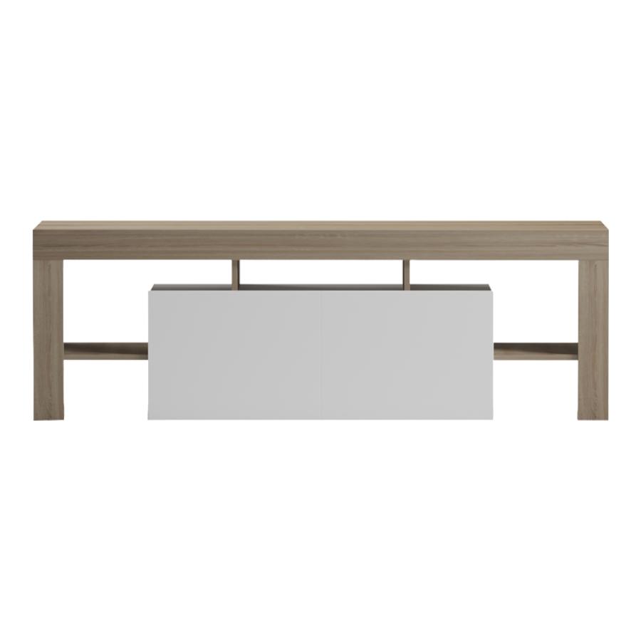 Έπιπλο τηλεόρασης Liner pakoworld sonoma-λευκό 150x40x50εκ
