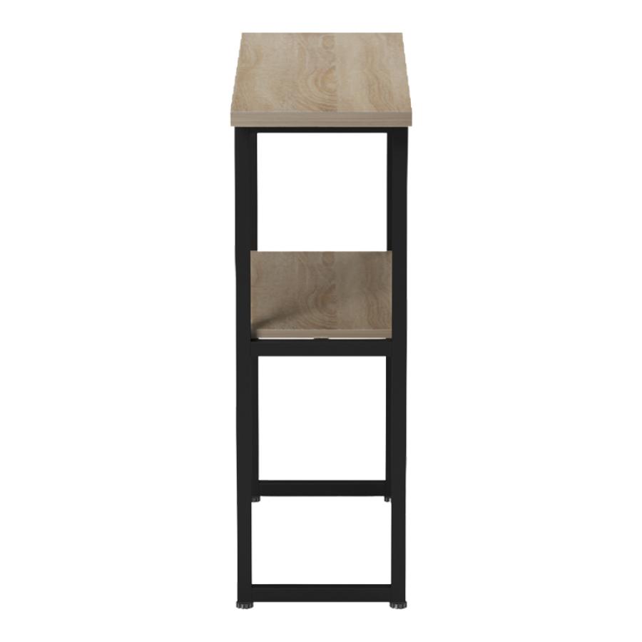 Κονσόλα Solain pakoworld sonoma-μαύρο μέταλλο 79x29x85εκ