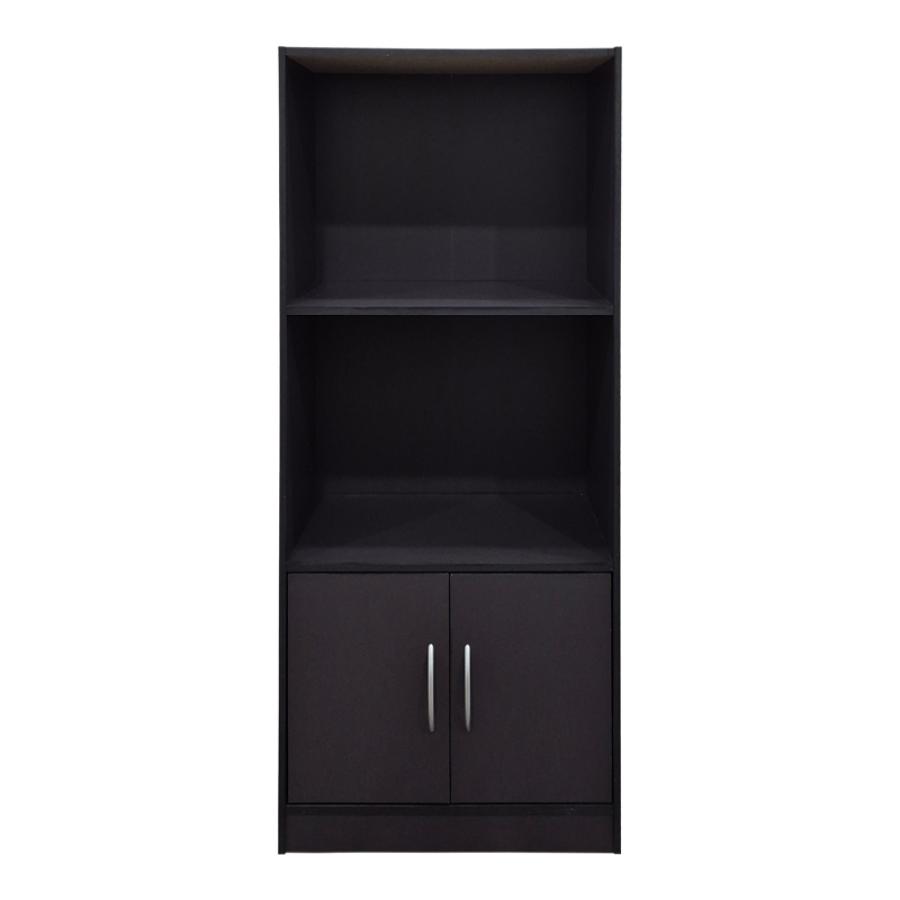 Βιβλιοθήκη Tekaro pakoworld ανθρακί 60x30x120εκ