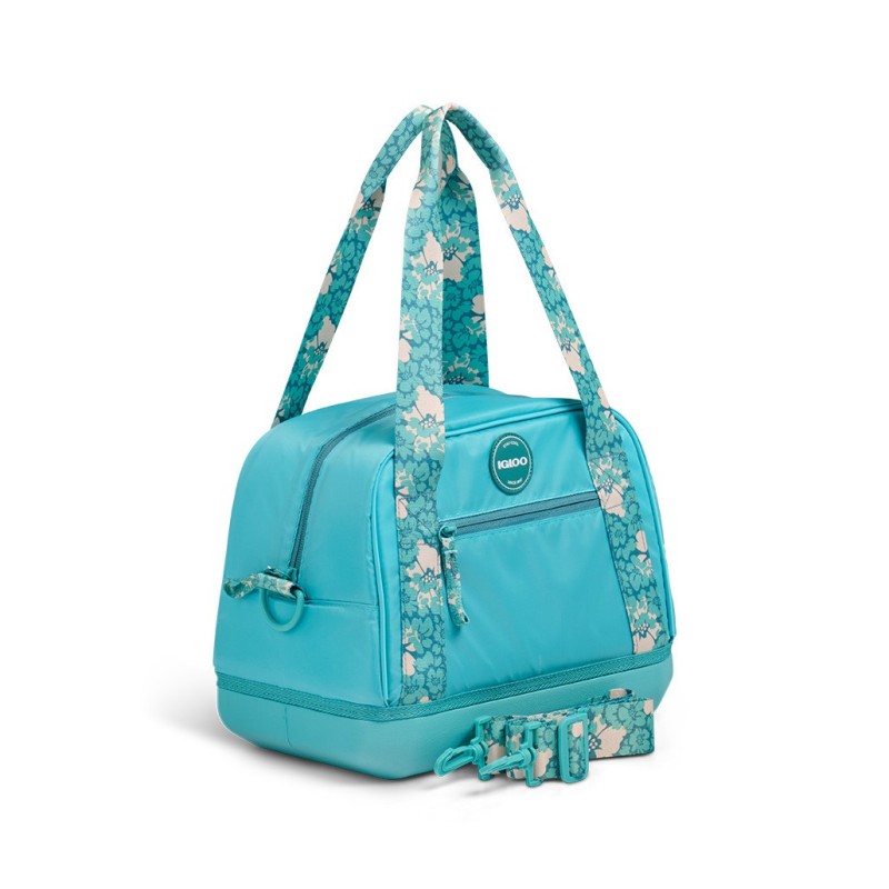 IGLOO TAG ALONG TOTE SATCHEL 12 CAN LAGOON