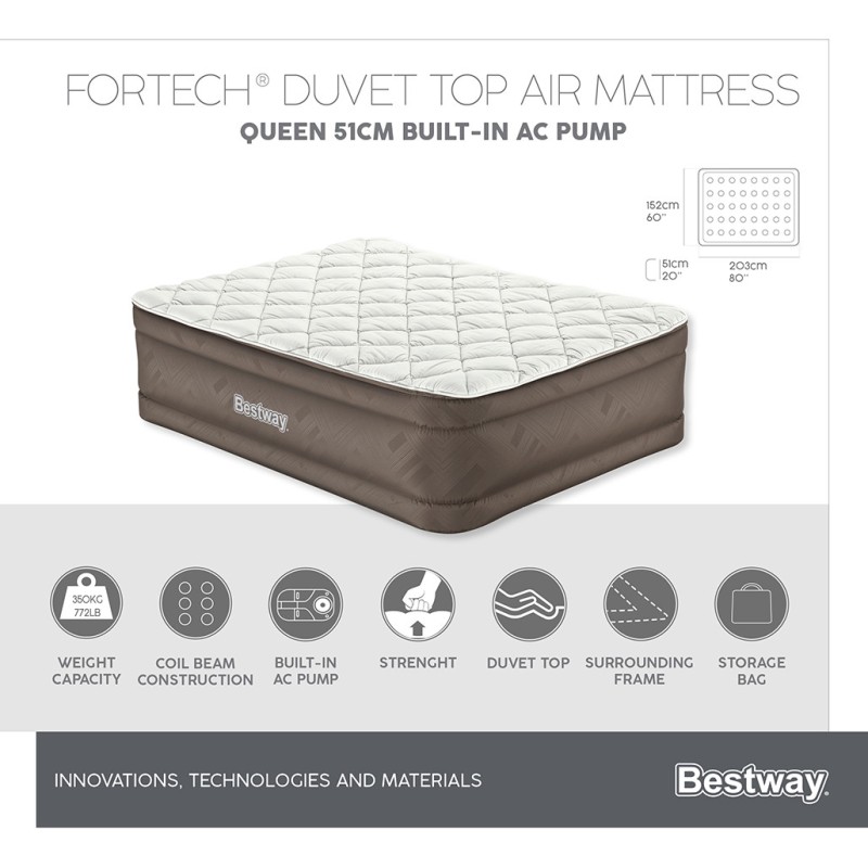 TRITECH CONNECT AND REST AIRBED TWIN/K 1.88m x 99cm x 25cm ING