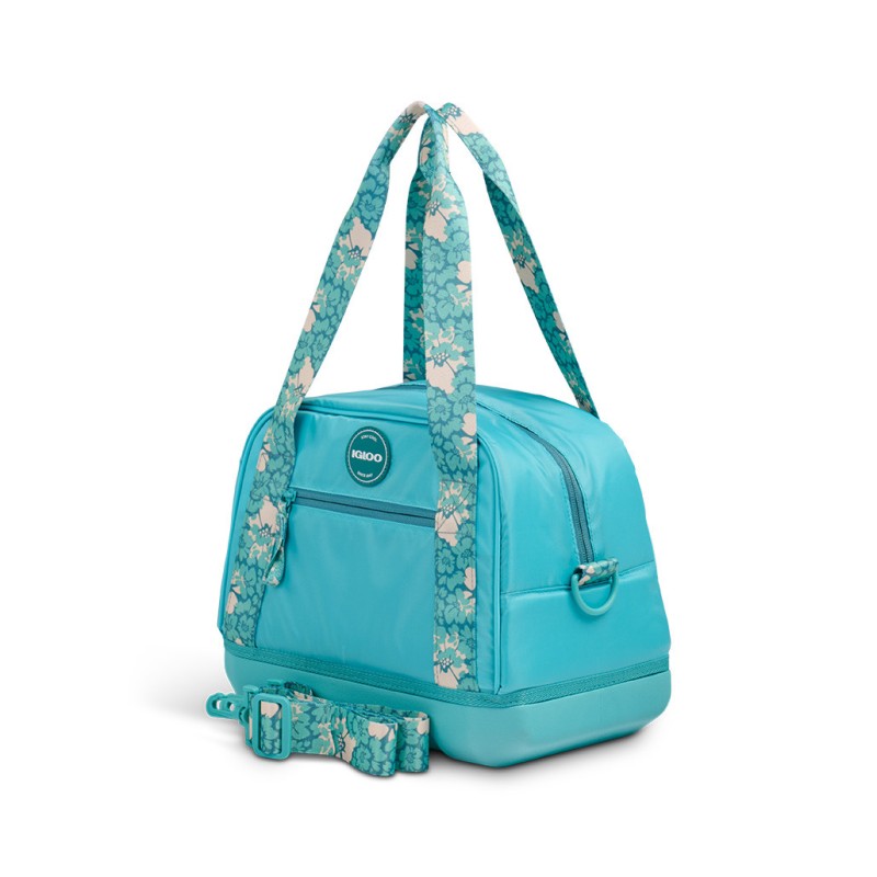 IGLOO TAG ALONG TOTE SATCHEL 12 CAN LAGOON