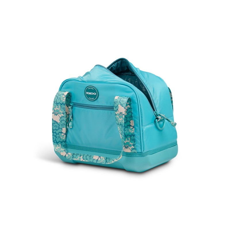 IGLOO TAG ALONG TOTE SATCHEL 12 CAN LAGOON