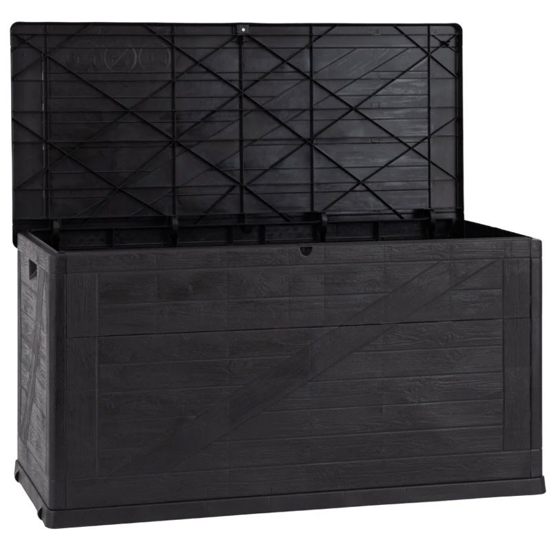 Wood Πλαστικό Μπαούλο Αποθήκευσης 420lt 120x56x63εκ