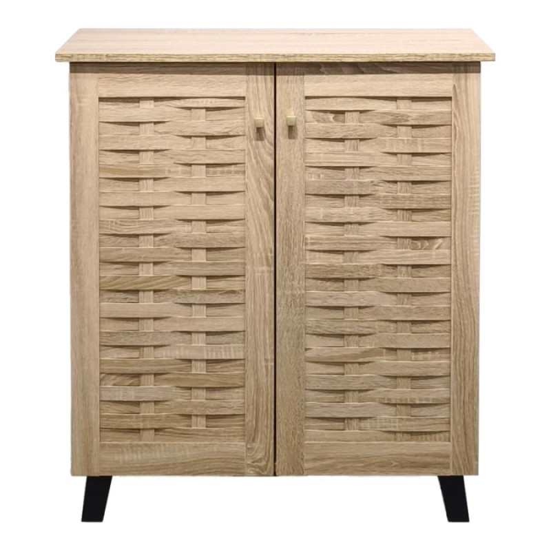 Παπουτσοθήκη-ντουλάπι Mantam pakoworld 12 ζεύγων sonoma 78x34x87εκ