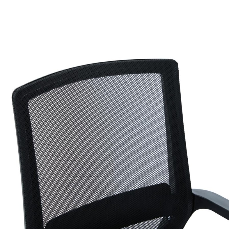 Καρέκλα επισκέπτη Palma pakoworld mesh μαύρο 46x52x94εκ