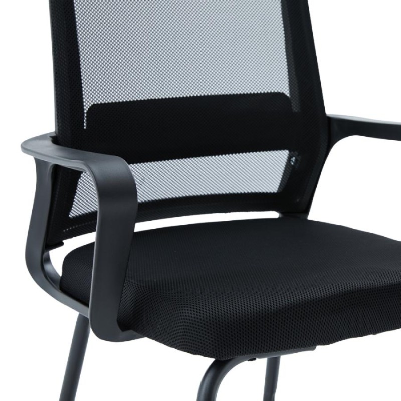 Καρέκλα επισκέπτη Palma pakoworld mesh μαύρο 46x52x94εκ