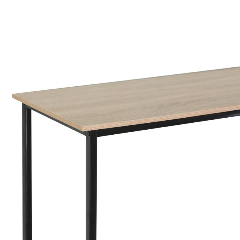 Κονσόλα Shima pakoworld oak- μαύρο μέταλλο 106x35x81εκ - vougioukas.gr