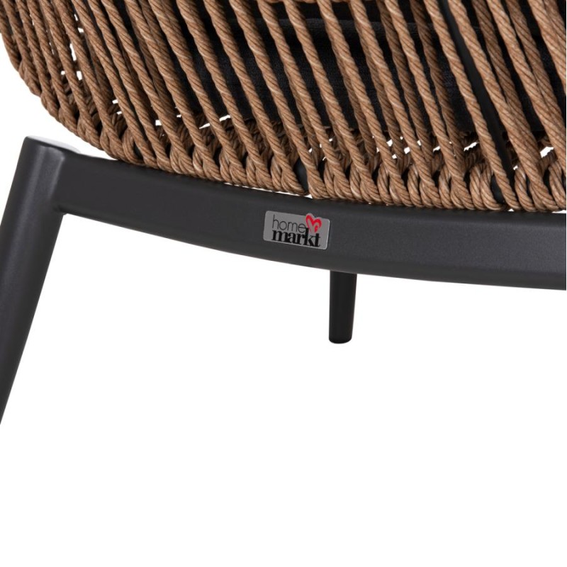 ΠΟΛΥΘΡΟΝΑ LOUNGE ΜΕ ΥΠΟΠΟΔΙΟ REMVAZZO HM6561.01 ΑΛΟΥΜΙΝΙΟ ΓΚΡΙ--WICKER 90x85x96Υεκ - vougioukas.gr