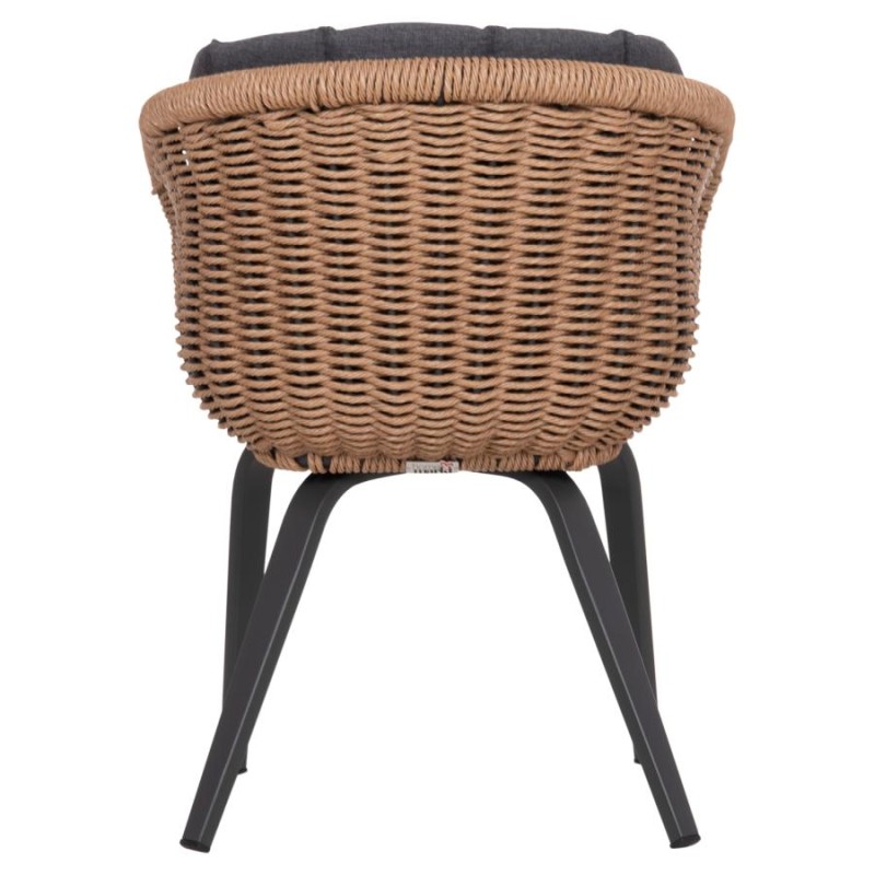 ΠΟΛΥΘΡΟΝΑ VICTUS HM6559.01 ΑΛΟΥΜΙΝΙΟ & OLEFIN ΓΚΡΙ-TWIST WICKER 60x62x76Yεκ - vougioukas.gr