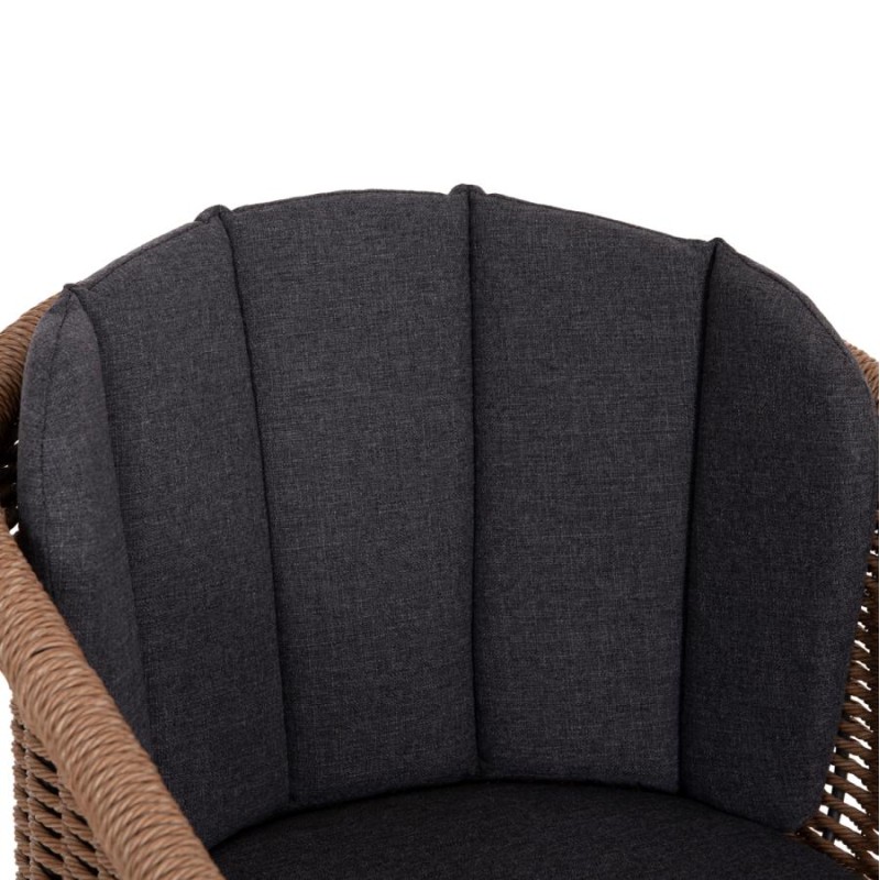 ΠΟΛΥΘΡΟΝΑ VICTUS HM6559.01 ΑΛΟΥΜΙΝΙΟ & OLEFIN ΓΚΡΙ-TWIST WICKER 60x62x76Yεκ - vougioukas.gr