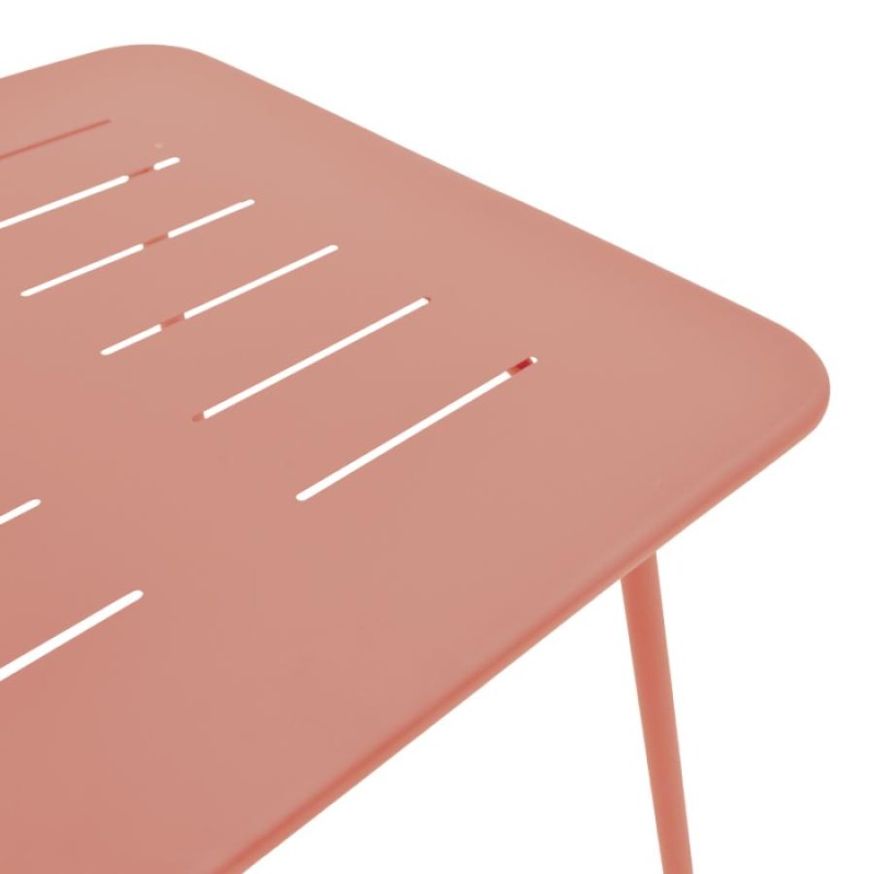 Τραπέζι Moraja pakoworld terracotta μέταλλο 70x70x73εκ - vougioukas.gr