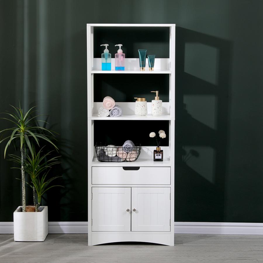 Ντουλάπι-στήλη Sejo pakoworld mdf λευκό 60x32.5x154εκ