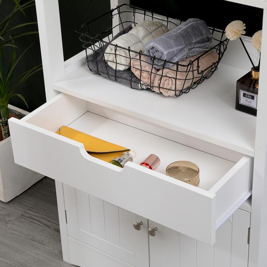 Ντουλάπι-στήλη Sejo pakoworld mdf λευκό 60x32.5x154εκ