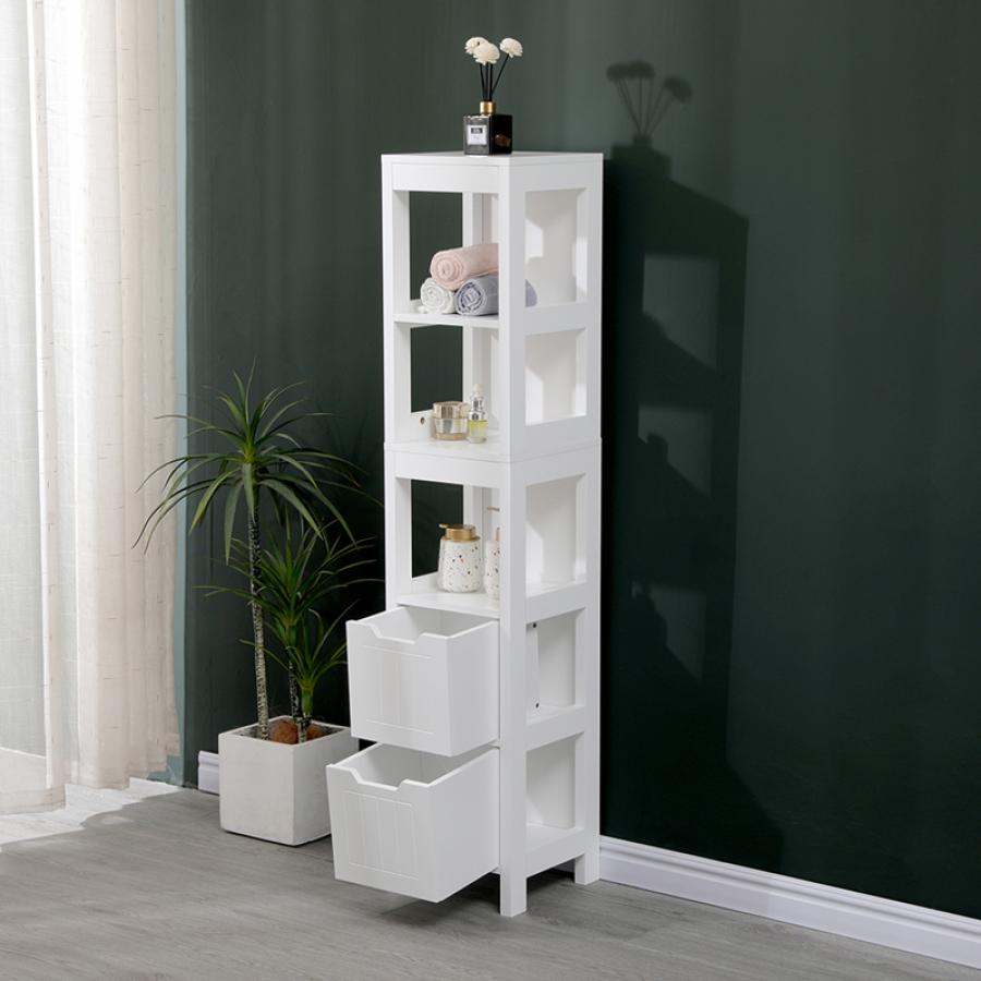 Ντουλάπι-στήλη Kelby pakoworld mdf λευκό 30x30x144εκ