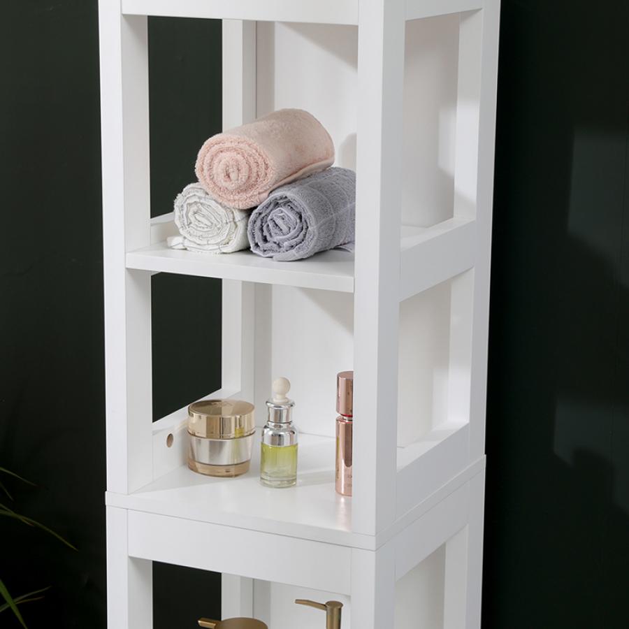 Ντουλάπι-στήλη Kelby pakoworld mdf λευκό 30x30x144εκ