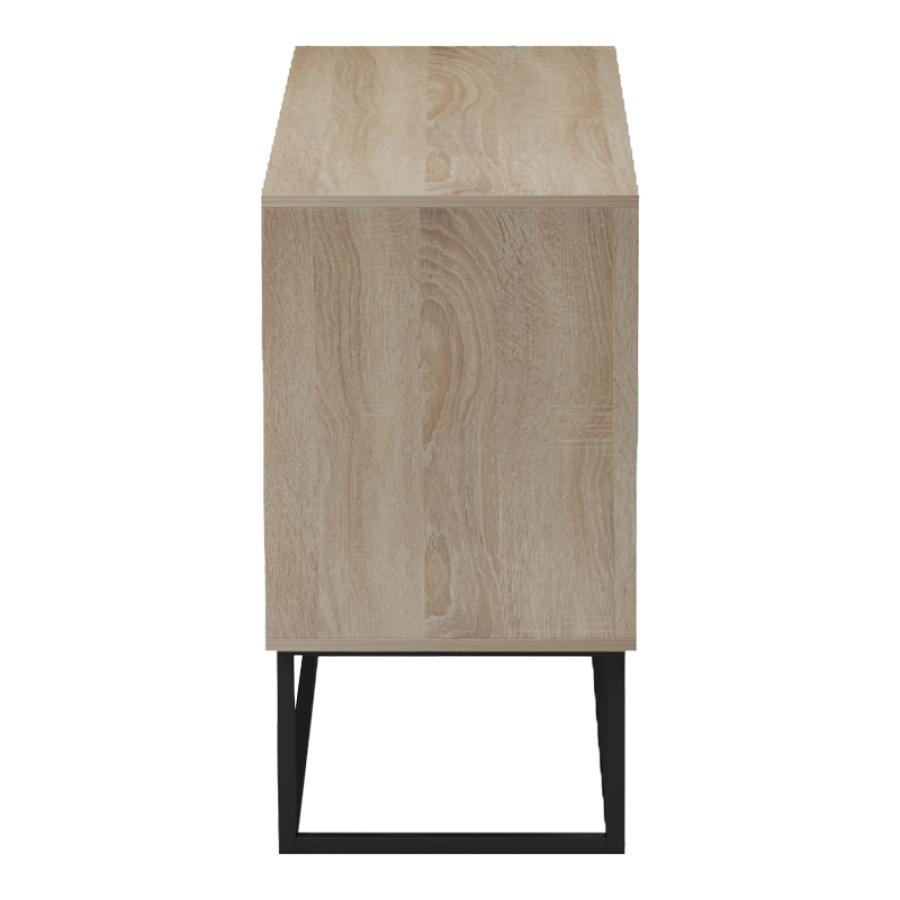 Μπουφές Dabia pakoworld sonoma-πόδι μαύρο μέταλλο 100x40x74εκ
