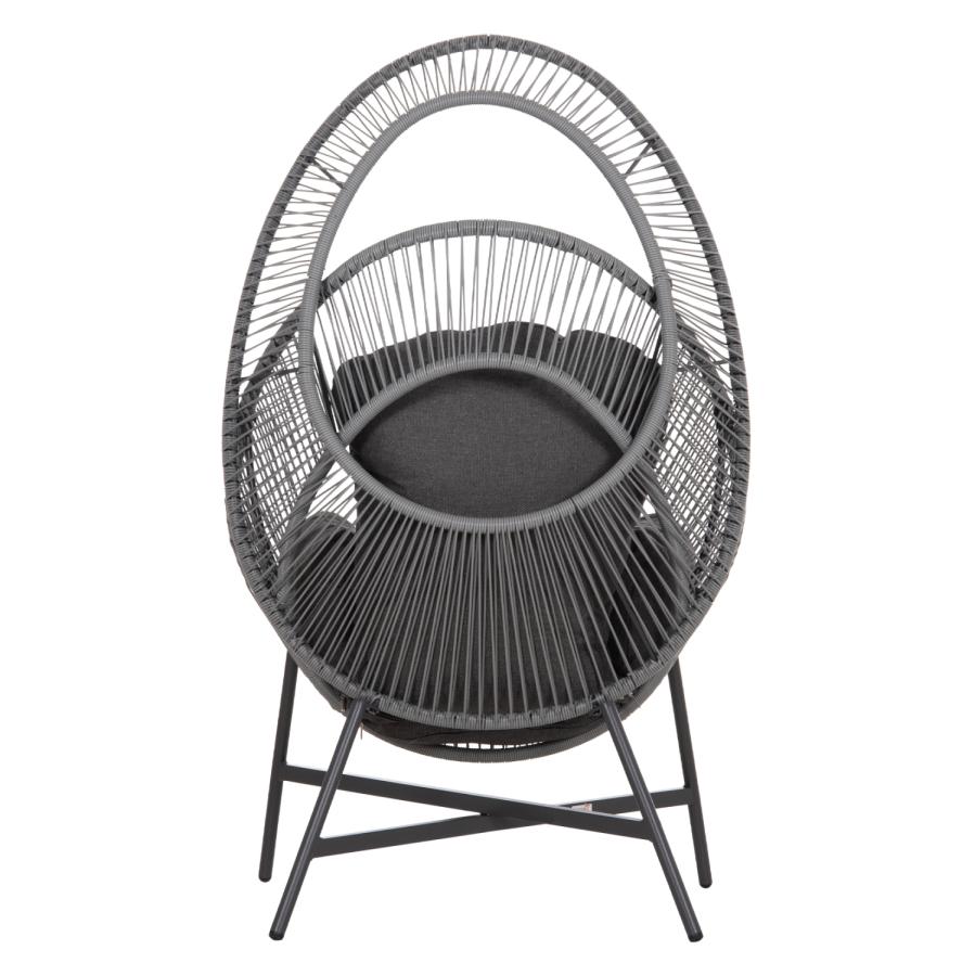 ΠΟΛΥΘΡΟΝΑ-ΦΩΛΙΑ RULER HM6506.01 ΓΚΡΙ ΜΕΤΑΛΛΟ-P.E.RATTAN-ΜΑΞΙΛΑΡΙΑ 90x85x154Υεκ