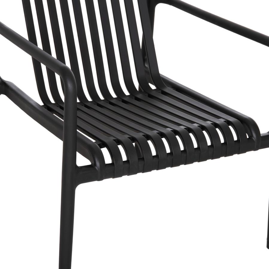 ΠΟΛΥΘΡΟΝΑ LOUNGE ΕΞΩΤ.ΧΩΡΟΥ MALEN HM6626.02 ΜΑΥΡΟ ΠΟΛΥΠΡΟΠΥΛΕΝΙΟ 67x75x75Υεκ