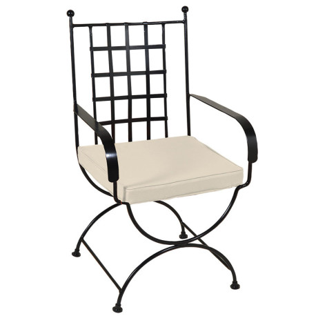 Καρέ Πολυθρόνα Fer Forge 58x62x98εκ